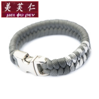 美芙仁手链男女手工编织伞绳卡扣首饰简约个性DIY手环学生情侣手绳寓意