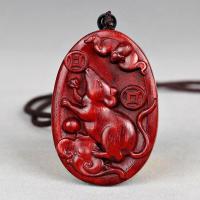 小叶紫檀生肖吊坠挂件寓意平安红木刻工艺品新年 虎年