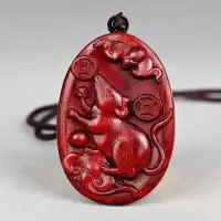 小叶紫檀生肖吊坠挂件寓意平安红木刻工艺品新年 虎年
