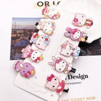 春季新款宝宝发夹可爱 气质小女孩边夹桃儿童红色水果发夹