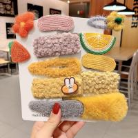 毛绒发夹网红2020年新款毛毛夹子头饰边夹少女发卡刘海卡子女