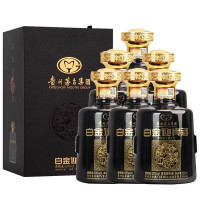 [2019年]贵州茅台集团公司出品 白金迎宾酒 53度酱香型白酒 500ML 6瓶整箱装