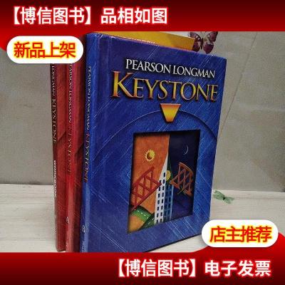 pearson longman keystone A B 精装本+workbook平装 3册合售