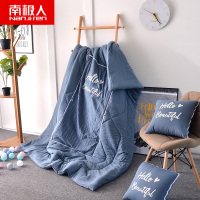 南极人(NanJiren)家纺 抱枕被子两用汽车多功能50X50cm靠垫被加厚水洗棉纤维空调被办公室午睡被毯子