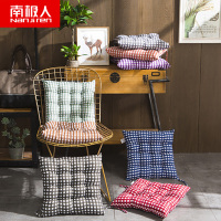 南极人(NanJiren)j家纺 磨毛格子餐椅垫 秋冬加厚椅垫布艺家居坐垫办公室靠垫椅子垫40x40cm