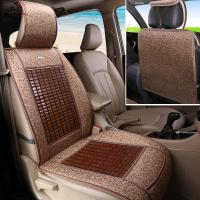 尚朴汽车坐垫夏季凉垫竹片用夏天透气货车座垫凉席车用座椅冰丝车垫 ☆豪华全包款单座-咖色