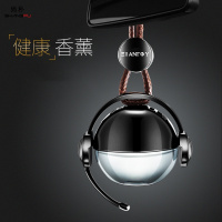 尚朴创意款金属吊坠汽车香水挂件车用香水车内香薰瓶精油清香车载挂饰 黑金色-古龙香