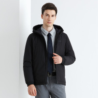 坦博尔2021羽绒服男短款连帽休闲商务秋冬保暖男装TA202529