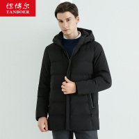 坦博尔男士中老年羽绒服男保暖连帽短款秋冬外套男TA201659