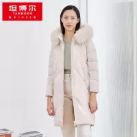 坦博尔秋冬新款大毛领中长款时尚保暖羽绒服加厚外套TB201626