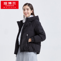 坦博尔羽绒服女2021新款连帽短款时尚廓形韩版秋冬外套潮TB211382