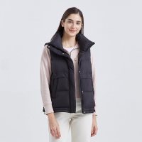 坦博尔羽绒马甲女2021新款秋冬立领少女感甜美风保暖马夹TB210036