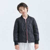 [抗菌绒]坦博尔新款童装羽绒服男女时尚菱格保暖外套潮TC210106