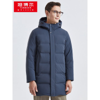 坦博尔羽绒服男2021新款时尚连帽蓄热里料商务保暖外套冬TA211671