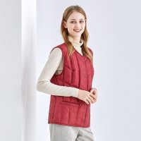 坦博尔中老年羽绒马甲女妈妈款内穿简约保暖马夹TS210078