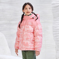 [安心绒]儿童羽绒服撞色拼接迷彩面包服加厚童趣保暖休闲外套TC331312