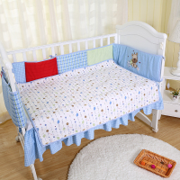 瀚贝儿(Hanbear) 宝宝婴儿床上用品COM床围+床裙2件套 婴儿床上用品婴儿床围套件