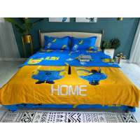 瀚贝儿全棉斜纹印花小黄人床品四件套