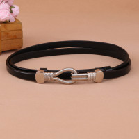 盛世尼曼腰带 女 装饰连衣裙配裙子时尚百搭黑色皮衬衣女士小皮带韩版夏