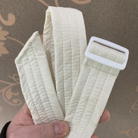 盛世尼曼新款羽绒服系带百搭女棉衣软布绑带简约蝴蝶结腰带女装饰腰封加棉