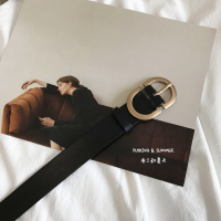 盛世尼曼韩国新款皮女士皮带高级感金属二层腰带韩版百搭时尚裤带