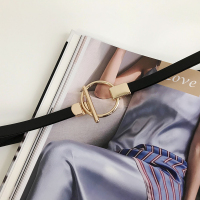 盛世尼曼细腰带装饰配大衣衬衫连衣裙子皮韩版ins风简约细皮带百搭时尚