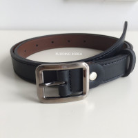 盛世尼曼韩国百搭长方形扣复古黑色细腰带BF风韩版学生青年皮带休闲裤带女