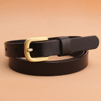 盛世尼曼女士皮带皮复古细腰带简约百搭针扣韩国bf风休闲装饰牛仔裙带