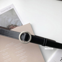 盛世尼曼无孔圆扣皮带女 简约百搭 韩国腰带女 装饰 连衣裙配裙子潮流时尚