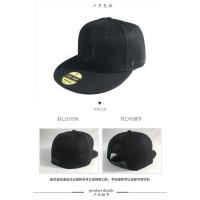 盛世尼曼全封棒球帽不可调节帽子男潮牌平沿帽韩版百搭嘻哈帽女夏街头潮人帽子