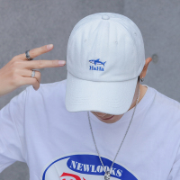 盛世尼曼帽子男夏天韩版潮鸭舌帽时尚休闲白色水洗复古男士街头潮牌棒球帽
