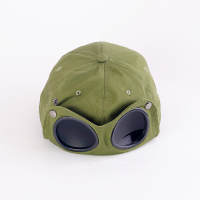 盛世尼曼眼镜飞行员帽子女棒球帽男鸭舌棉时髦潮流时尚遮阳墨镜眼睛街头