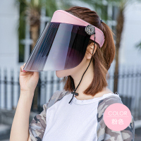 盛世尼曼夏百搭太阳帽女户外出游骑电动车遮脸防晒遮阳帽空顶帽子