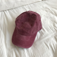 盛世尼曼王一博这就是街舞同款纯色酒红色棒球帽做旧复古男女软顶鸭舌帽子