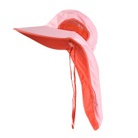 盛世尼曼遮阳帽女夏防晒时尚骑车登山遮脸护颈折叠大沿沙滩太阳帽帽子