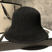 盛世尼曼帽子女渔夫帽小沿春夏季乞丐薄款黑色水桶帽日系百搭灯罩帽韩版帽子