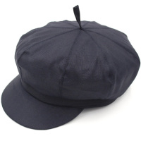 盛世尼曼中老年人帽子老人男士春秋布款八角帽春夏天贝雷画家帽子爷爷帽子