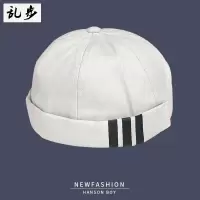 盛世尼曼无檐瓜皮帽子夏季雅痞帽复古英伦水手帽地主帽薄款贝雷帽男女生潮