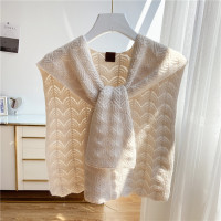 盛世尼曼夏季防晒假打结围巾房披肩外搭韩版针织搭肩披肩女护颈椎空调领子