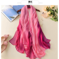 盛世尼曼春秋季女长款百搭纱巾超大薄沙滩巾春天旅游海边防晒丝巾围巾披肩