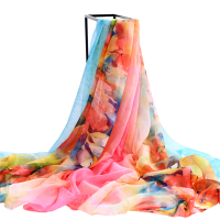 盛世尼曼杭州故事丝巾女冬季春秋围巾韩版百搭大纱巾夏防晒披肩海边沙滩巾