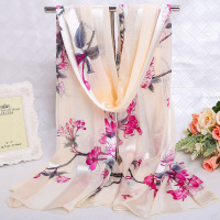 盛世尼曼杭州丝巾女百搭冬季长款纱巾围巾春秋薄款秋款洋气时尚大披肩