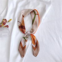 盛世尼曼小方巾丝巾女春秋款职业薄围巾百搭长条纱巾日系围脖韩国洋气时尚