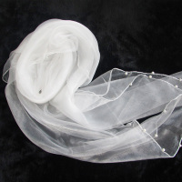 盛世尼曼儿童纱巾蒙头盖面防风沙防晒薄款丝巾婴儿车透明大方巾防蚊虫柳絮