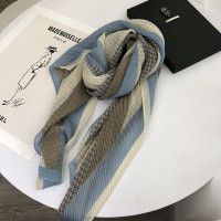 盛世尼曼日系韩拼色褶皱围巾新款棉麻柔软纱巾春秋冬季长款丝巾女士披肩