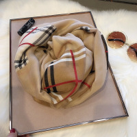 盛世尼曼韩版春秋棉麻格子丝巾女复古百搭多功能围巾冬季保暖外搭纱巾披肩