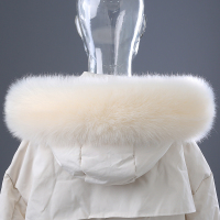 盛世尼曼新款仿狐狸毛领大貉子毛冬帽领帽条毛条单买羽绒服领子皮草围巾女