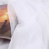盛世尼曼日系蕾丝拼接棉麻围巾女亚麻百搭秋冬款冬季薄长款纯色丝巾披肩