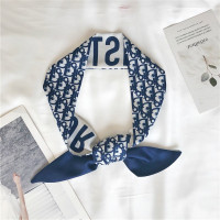 盛世尼曼小长条D家丝巾百搭职业空姐小领巾女装饰twill扎绑头发带飘带绑包