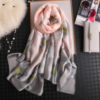 盛世尼曼大丝巾女百搭妈妈送礼盒纱巾春秋夏季披肩两用薄长款搭配大衣围巾